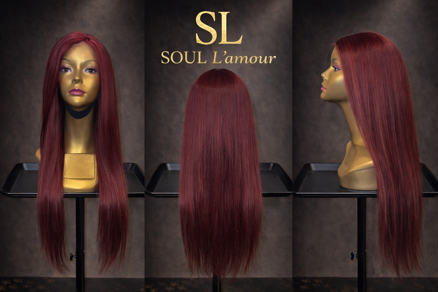 Soul L’amour - lace front wig burgundy