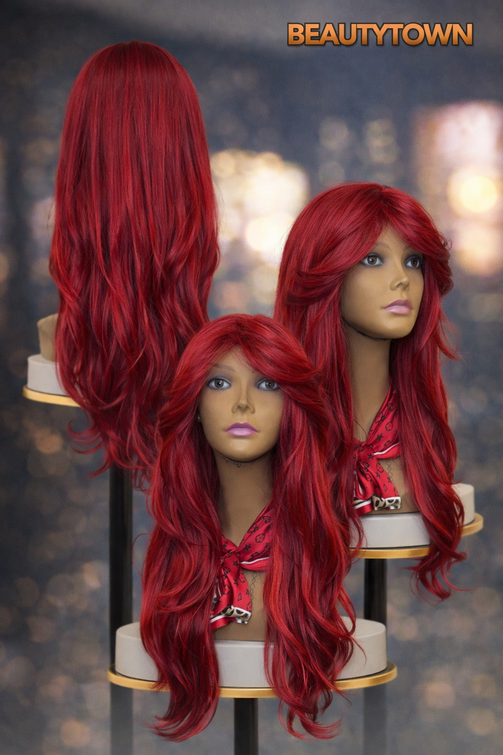 Red Ombre Glam Curls
