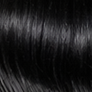 Clip-in hair topper / Jet black