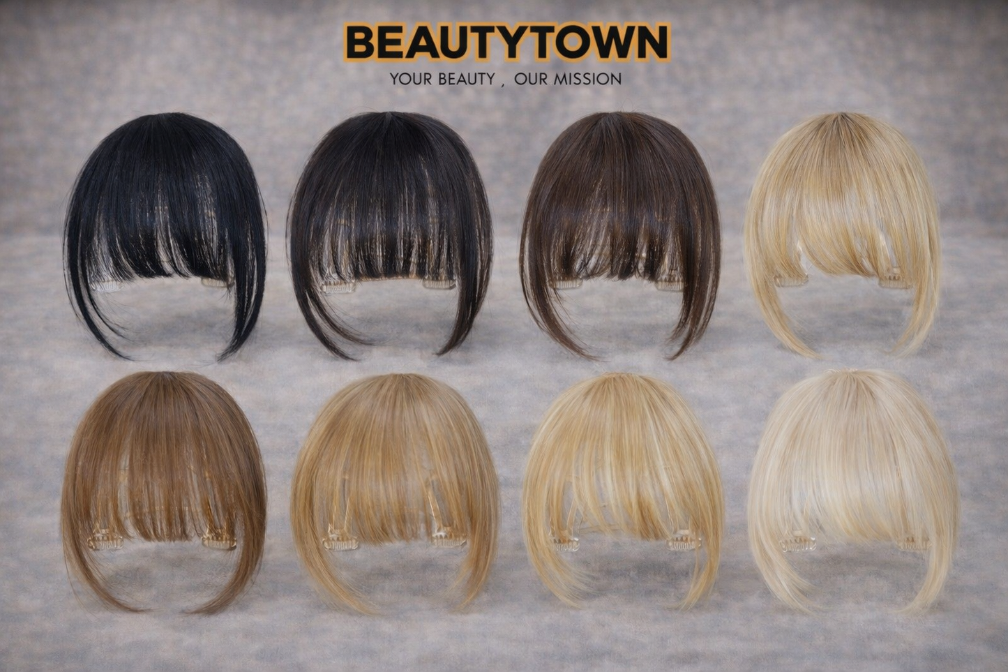 Premium clip-in bangs