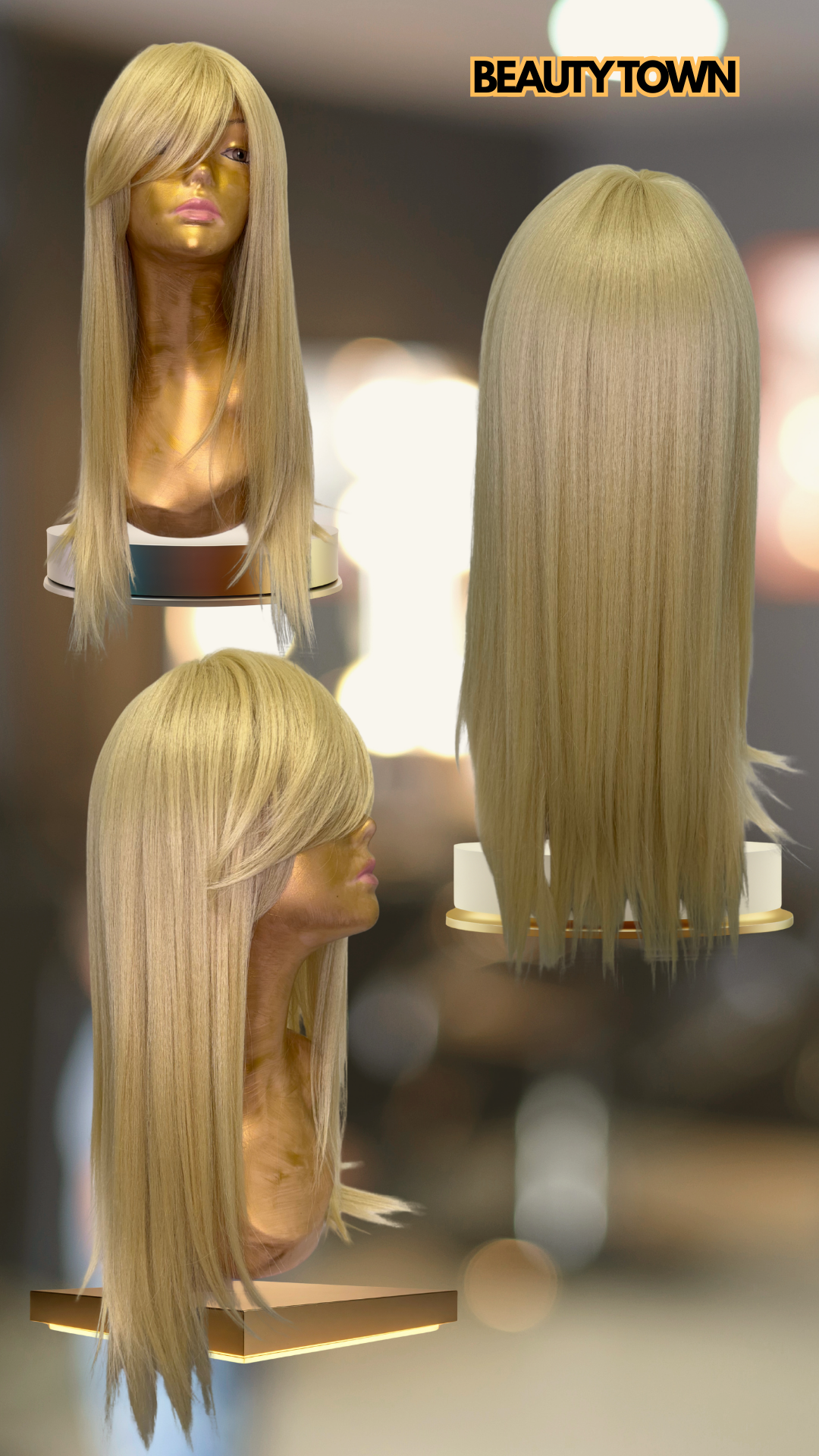 Blondie with Curtain Bangs