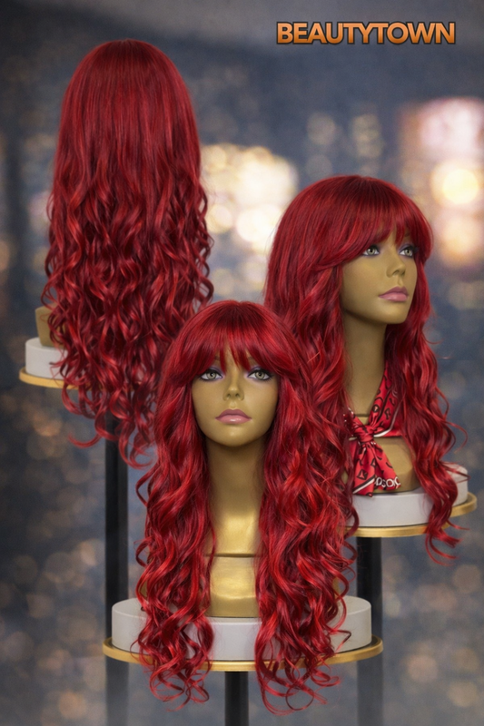 Bold Cherry Red Glam wig