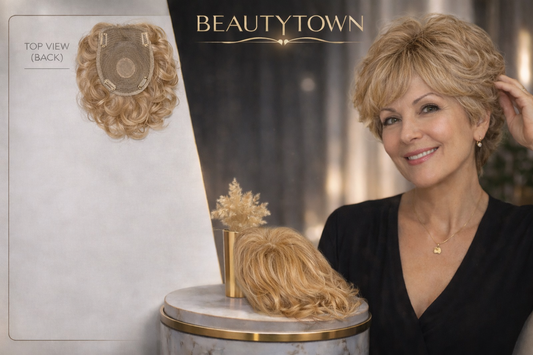 Clip-in hair topper/ Blonde premium