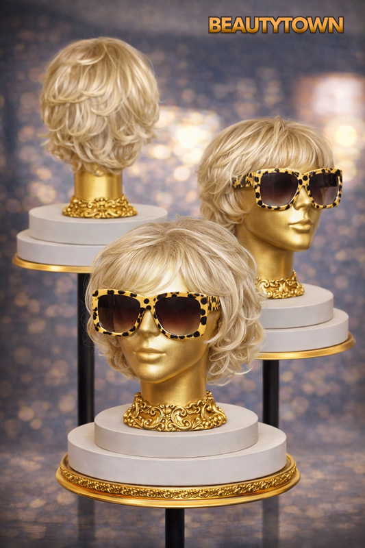 Elegant Blonde Layered Wig