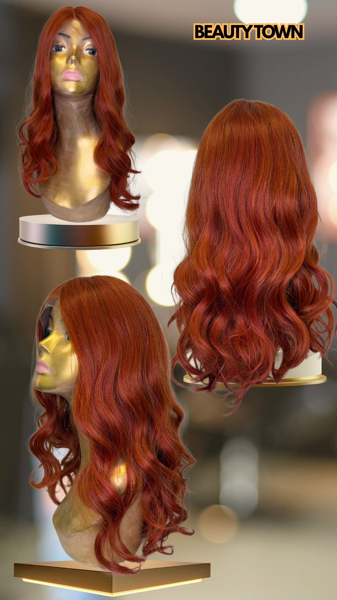 Copper Wave Lace Wig