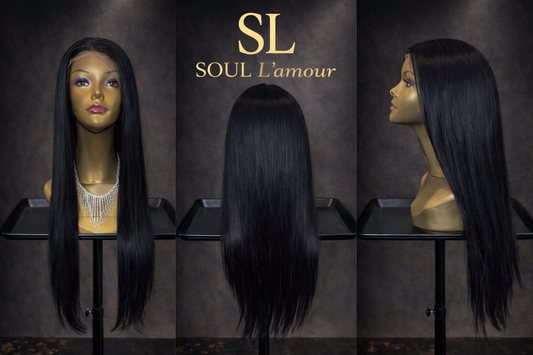 Soul L’amour - Sleek jet-black lace front wig
