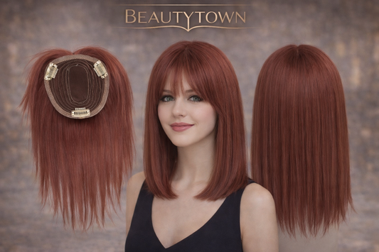 Premium hair topper /red