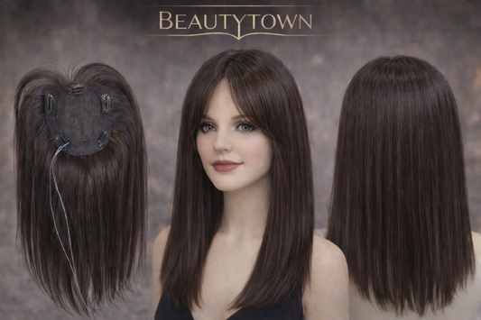 Dark straight topper/ heat resistant