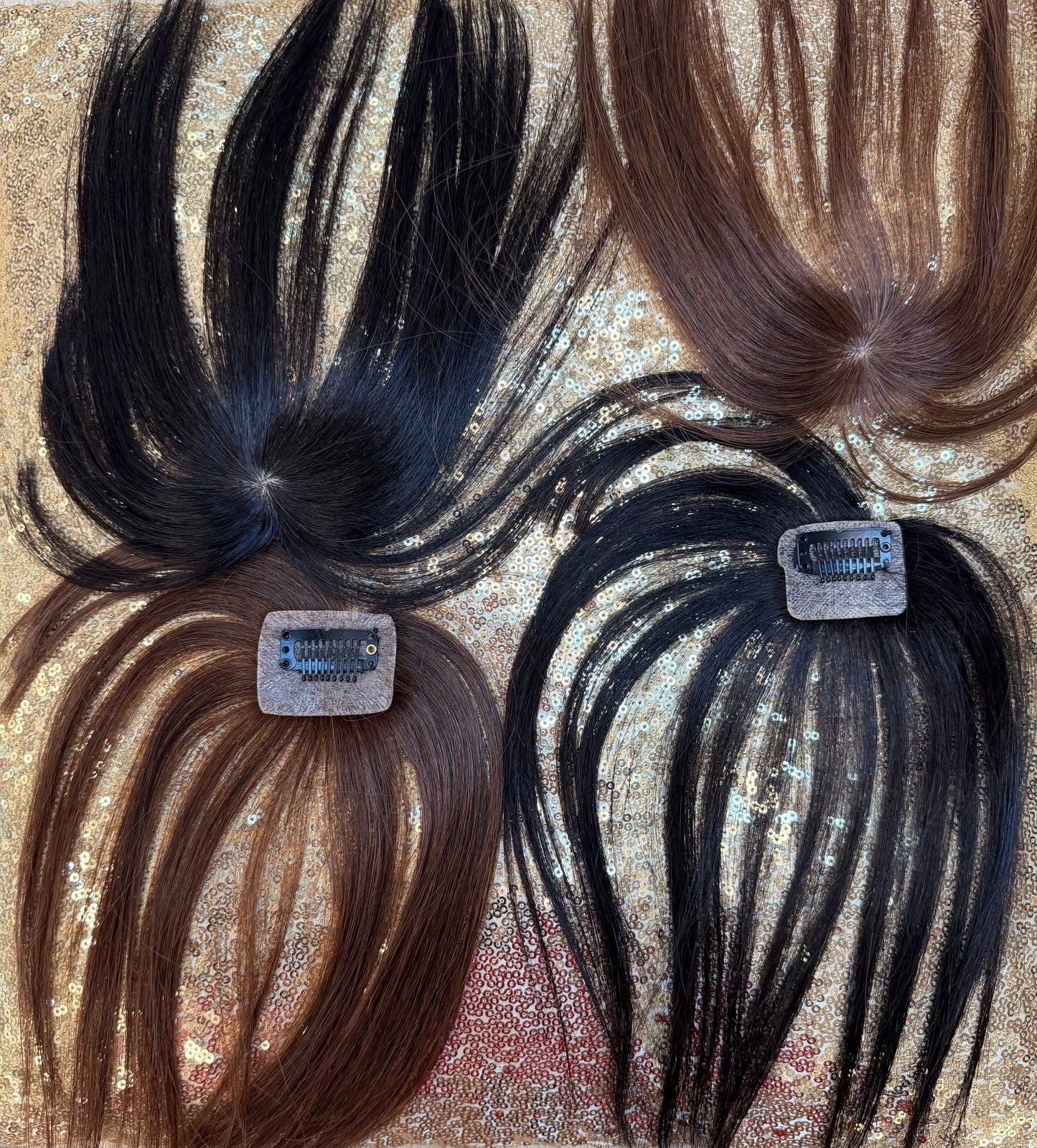 Natural Glam Clip in Bangs