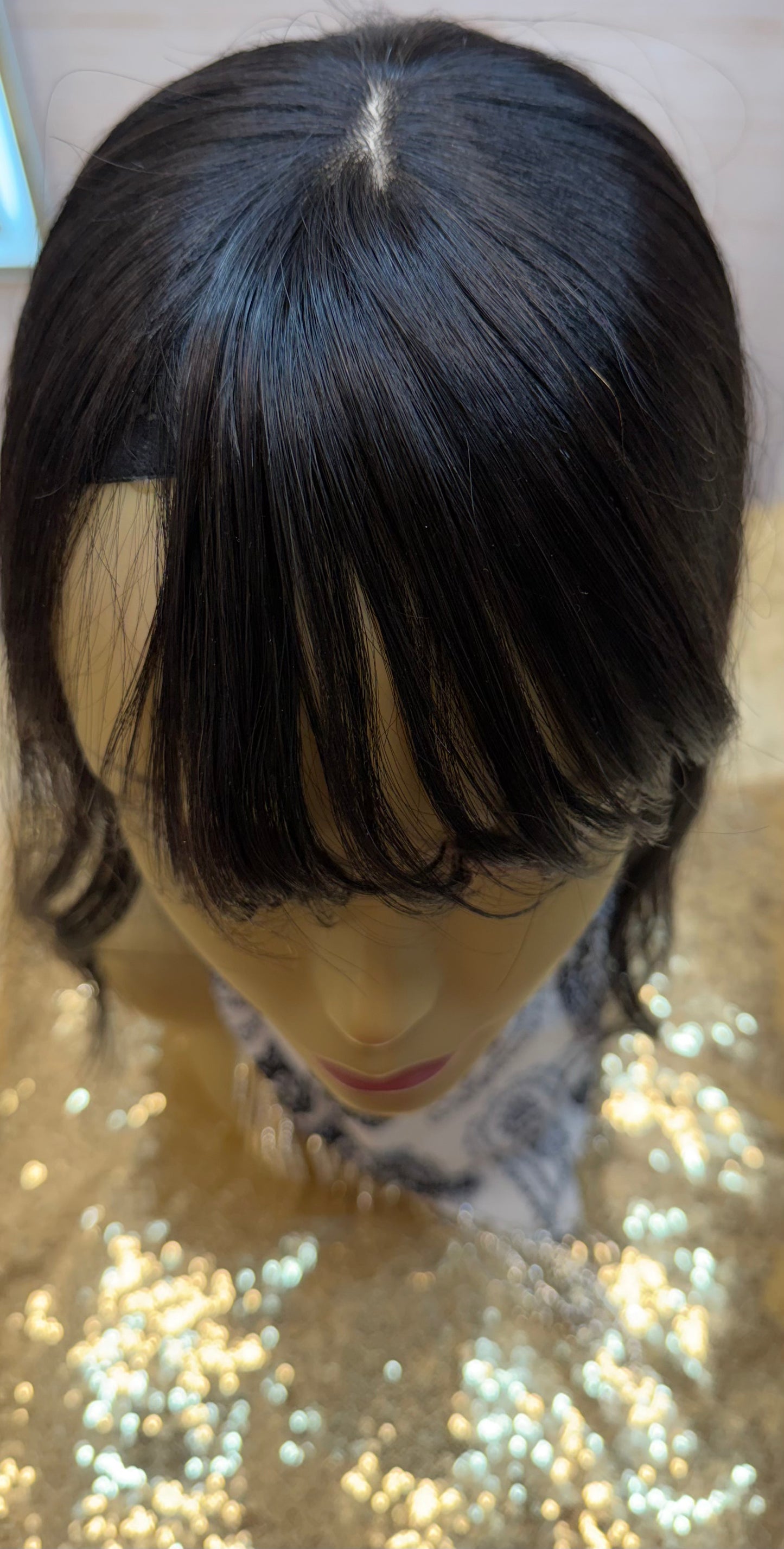 Natural Glam Clip in Bangs
