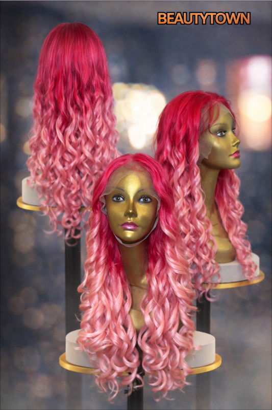 Pink Ombre Glam Curls
